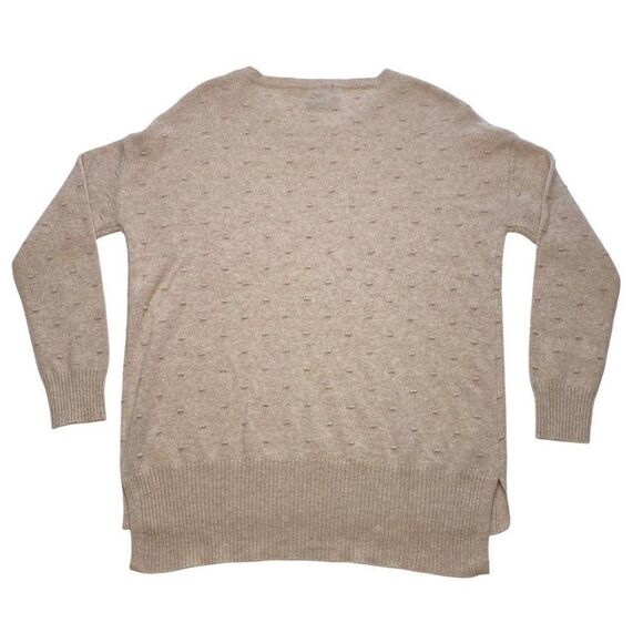 Sutton Studio $368 Cashmere Sweater‎ Women's SMALL Beige Crewneck Soft NEW - Picture 3 of 7